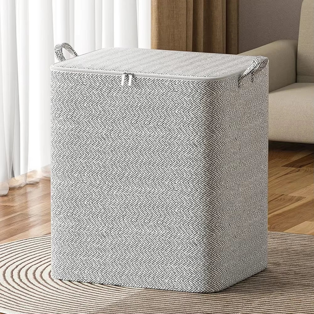 Stereoscopic Storage Boxes Household Storage Boxes with Windows Organizing Boxes Fabric Foldable Large Capacity Closet Storage