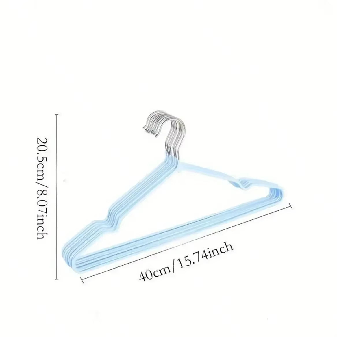 10Pcs Metal Traceless No-Slip Clothes Hangers Durable Strong Clothes Racks for Household Space Saver Organization Bedroom