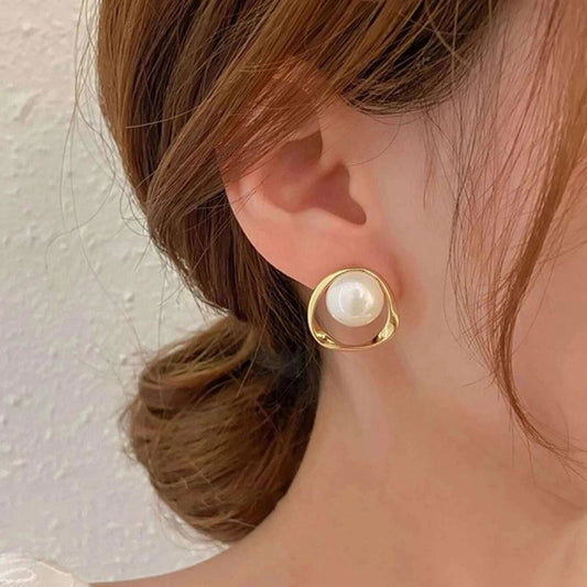 fashion earrings fishtail creative retro pearl earrings alloy earrings - Jewelry Trends USA