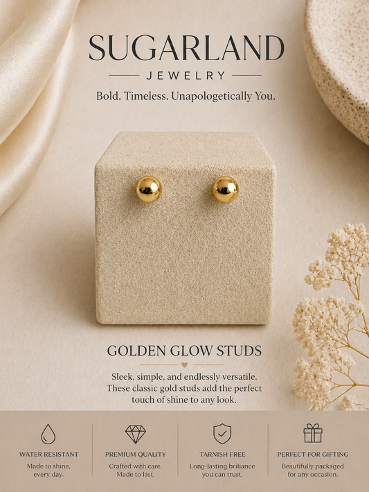 Classic Gold Ball Studs