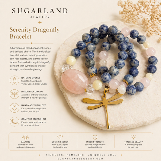 Serenity Dragonfly Bracelet Set