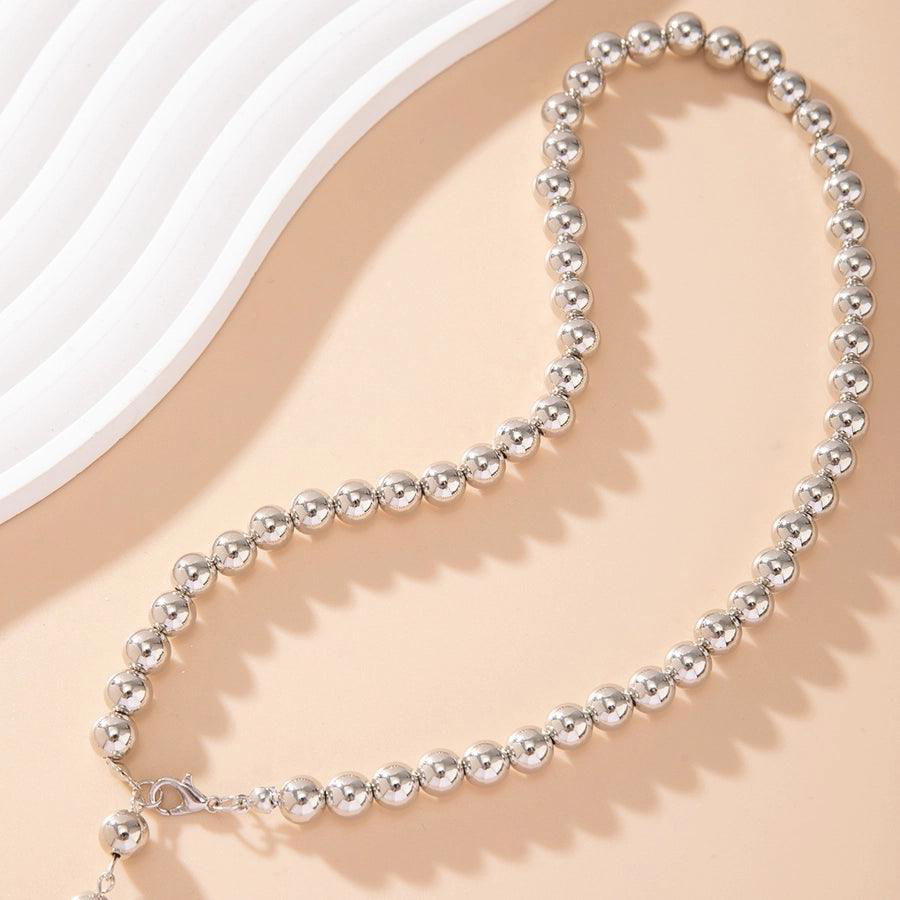 lady baroque style solid color alloy beaded women's pendant necklace - Jewelry Trends USA