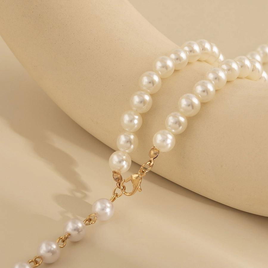 lady baroque style solid color alloy beaded women's pendant necklace - Jewelry Trends USA