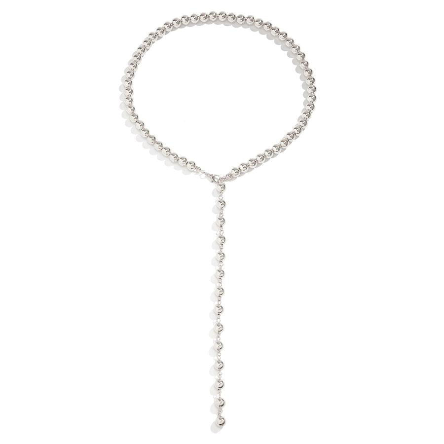 lady baroque style solid color alloy beaded women's pendant necklace - Jewelry Trends USA