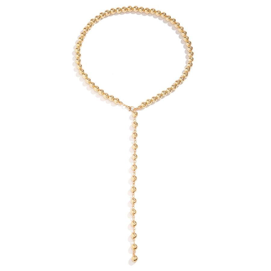 lady baroque style solid color alloy beaded women's pendant necklace - Jewelry Trends USA