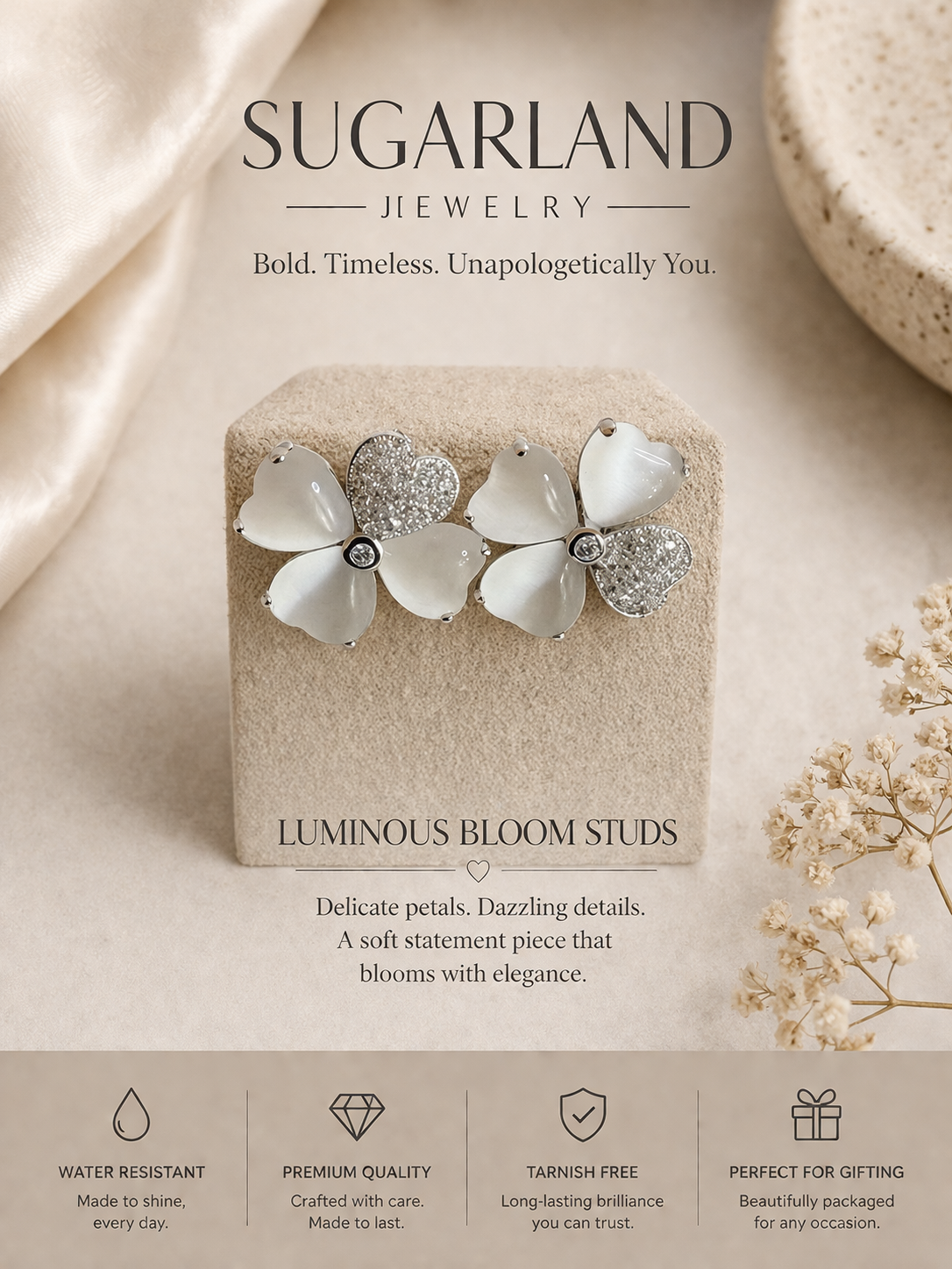 Luminous Bloom Studs