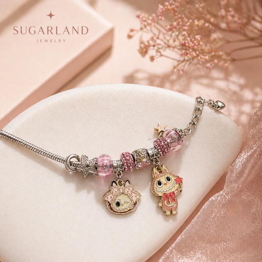 Sugarland Charm Bracelet – Pink Fairy Tale Edition