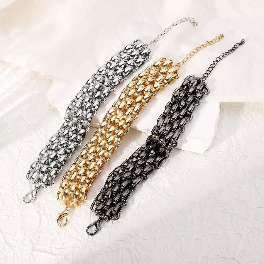 punk simple style geometric alloy  bracelets - Jewelry Trends USA