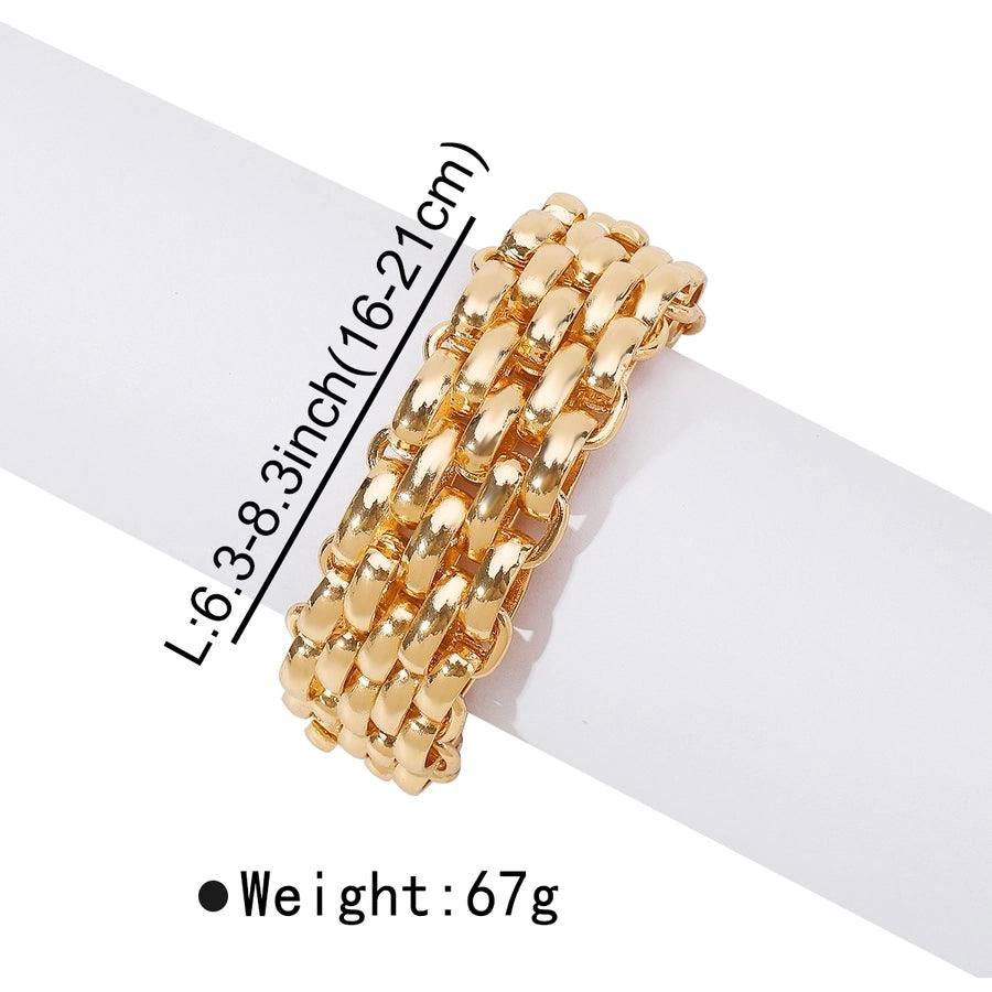 punk simple style geometric alloy  bracelets - Jewelry Trends USA