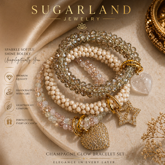 Champagne Glow Luxe Bracelet Set
