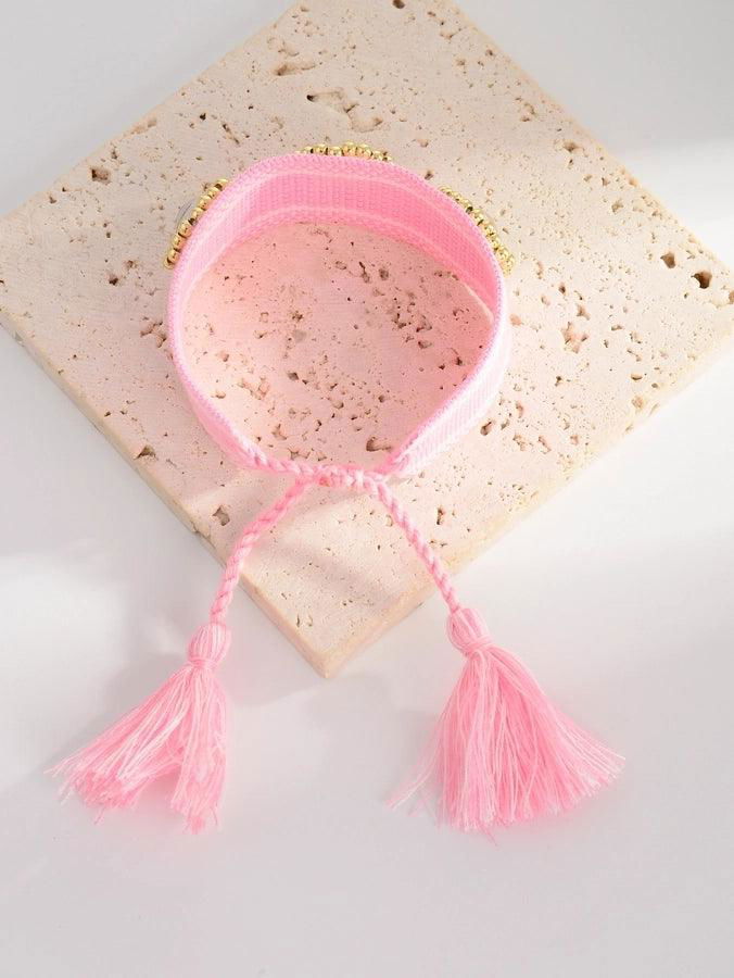 vacation simple style devil's eye rope handmade tassel braid women's bracelets - Jewelry Trends USA