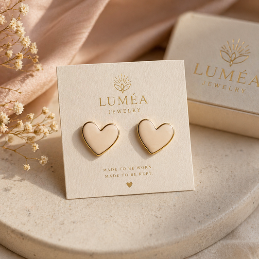 The Lumière Heart Studs